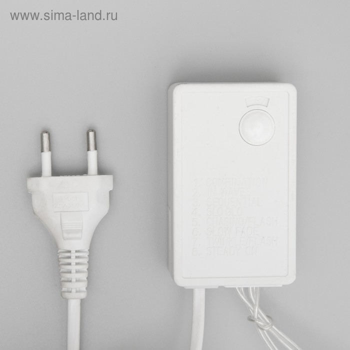 Гирлянда &laquo;Водопад&raquo; 2 &times; 1.5 м, IP44, прозрачная нить, 400 LED, свечение синее, 8 режимов, 220 В