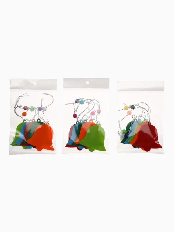 Набор ёлочных украшений "Колокольчики" 5 шт