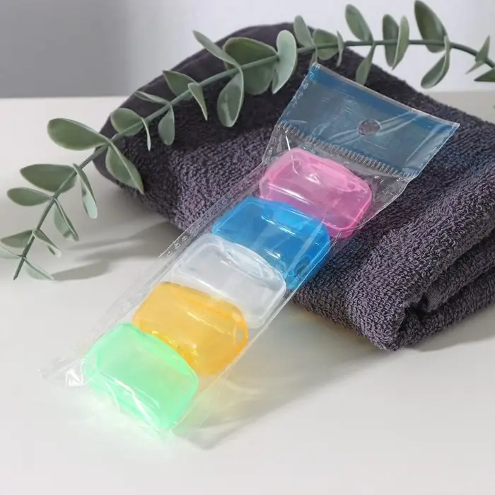 Набор футляров для зубной щётки, 5 шт., 4&times;2&times;1.7 см, пластик, МИКС