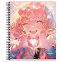 Компл тетр из 3шт 96л кл на гребне Аниме. Девочка в очках, обл мел карт, офсет (10296905)