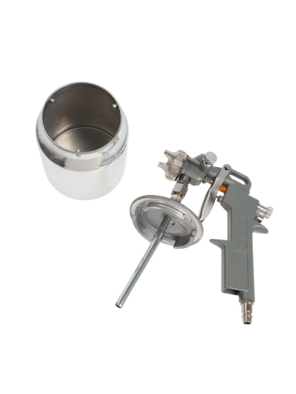 Краскораспылитель пневматический ТУНДРА, до 4 бар, сопло 1.5 мм, нижний бачок 0.75 л