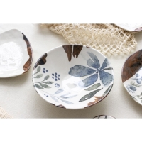 Тарелка керамическая &laquo;Фьюжен&raquo;, 20 х 5.5 см, 600 мл, цвет белый