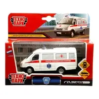 Машина металл. &laquo;ГАЗ-3221 &laquo;ГАЗель&raquo; Скорая помощь&raquo; 12,2 см, инерц, в кор.