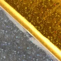 Пленка голографическая, &laquo;Звёздное небо&raquo;, золотая, 70 см &times; 1 м