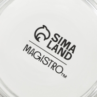 Кружка стеклянная штабелируемая "Боттом", 100 мл, 5,8х5,1 см нет