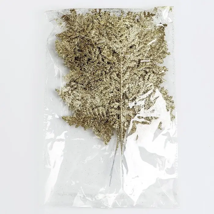 Ветка декоративная новогодняя &laquo;Изумление&raquo;, в золотом цвете, 0,3 &times; 12 &times; 28 см