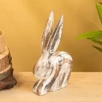 Набор сувенирный "Зайцы" дерево, h - 25,20 и 15 см