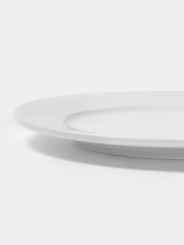 Тарелка Hanna Kn&ouml;vell, d=18 см, с бортом, фарфор, белая