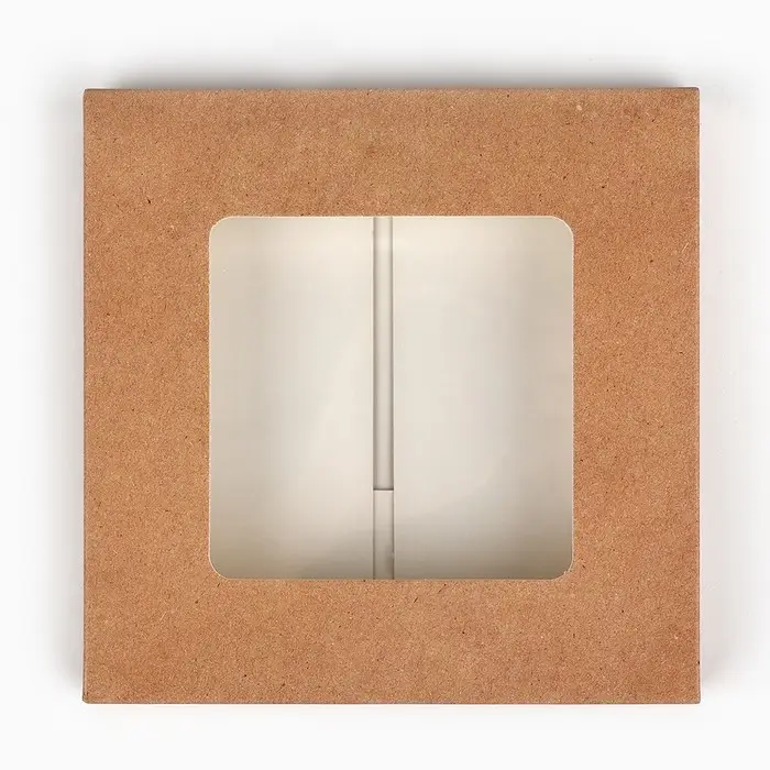 Коробка для шоколада квадратная &laquo;Крафт&raquo;, 10.2 х 10.2 х 1.4 см