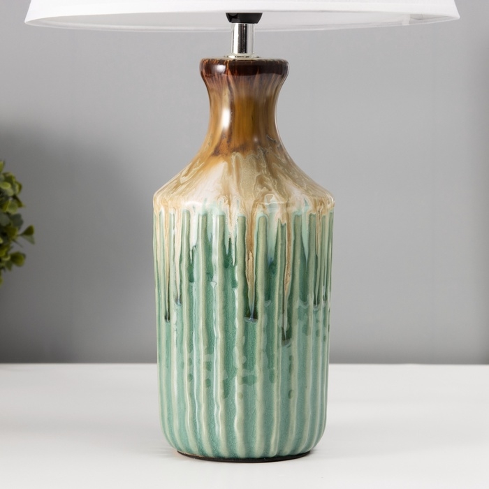 Настольная лампа с абажуром RISALUX &laquo;Кимберли&raquo;, Е14, 40 Вт, 28&times;28&times;47 см