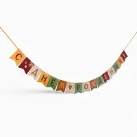 Гирлянда на ленте &laquo;С Днём Рождения!&raquo;, оранжевый нюд, 200 см