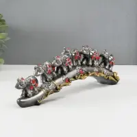 Сувенир "7 слонов на дуге со стразами" 29,5&times;7&times;5 см