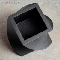 Кашпо Башня черное12 х 12 х 10 см