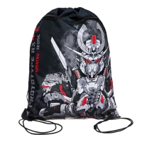 Мешок для обуви с карманом 480 х 360 мм, Феникс, светоотражающая полоса, с ручкой "Роботы"