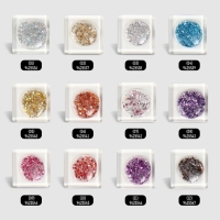 Гель лак для ногтей, &laquo;GLITTER FLASH&raquo;, 3-х фазный, 8мл, LED/UV, цвет прозрачный/голубой (04)