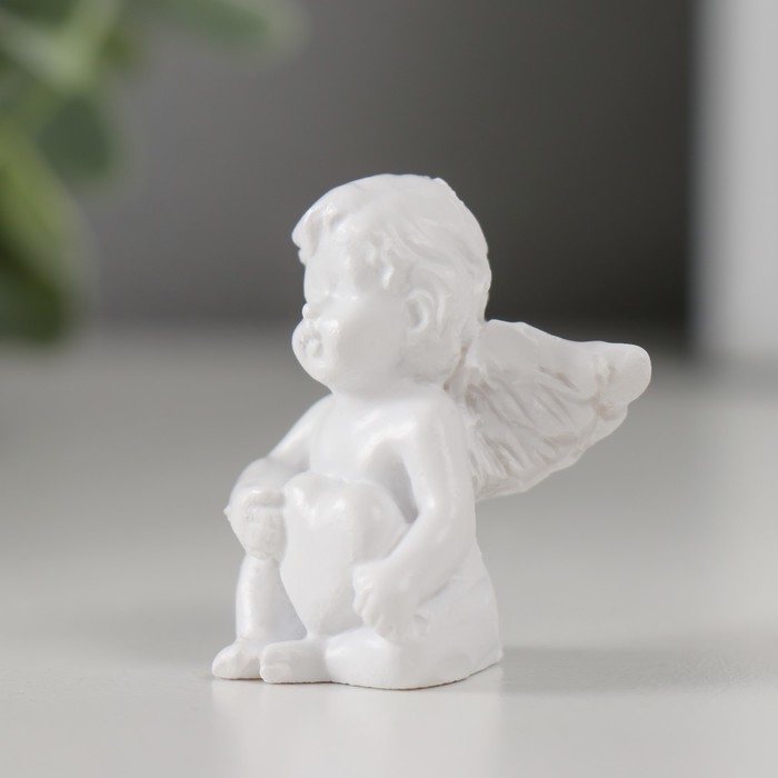 Сувенир полистоун "Белоснежный малыш-ангелок" МИКС 2,5х2,5х3,5 см