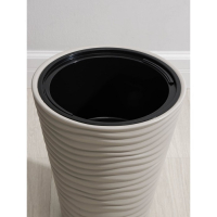 Кашпо для цветов со вставкой &laquo;Дюна&raquo;, 19,5 л, цвет кремовый