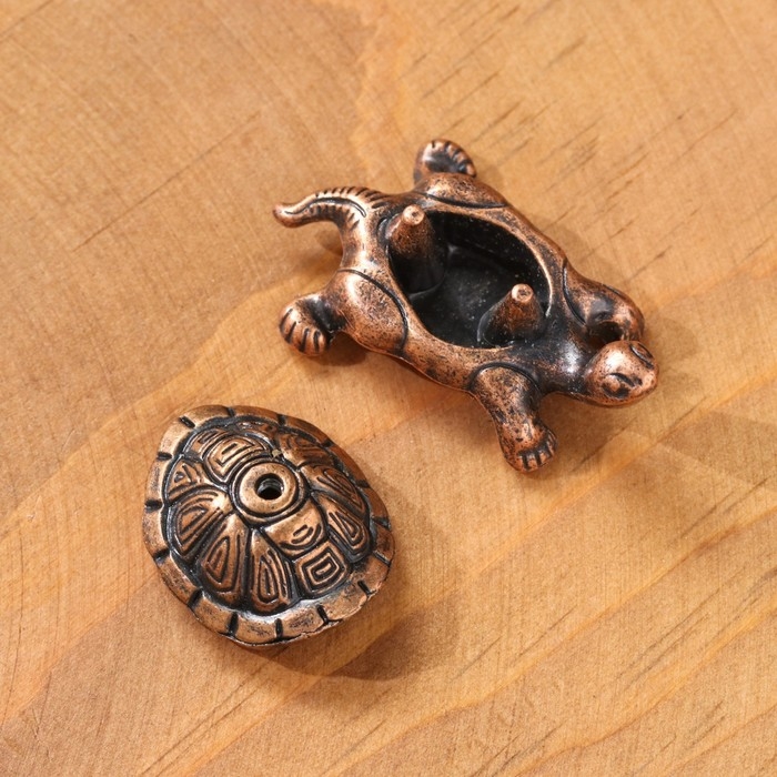 Подставка для благовоний Подставка для благовоний "Черепаха", 4 х 1,8 см, медная