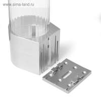 Стаканодержатель AquaWork CH-1, крепление на шурупах, 100 стаканчиков, серебристый