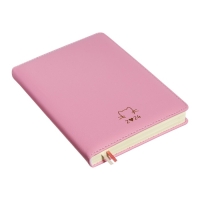 Ежедневник датированный 2024 A5 176 листов, deVENTE.I Love Cat, твёрдая обложка из искусственной кожи, тиснение фольгой, ляссе, кремовый блок 70 г/м2, розовый