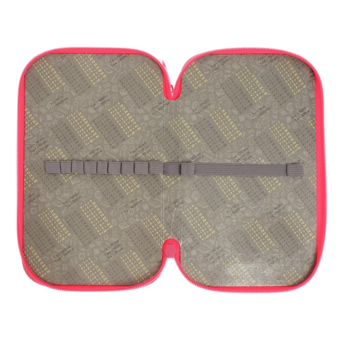 Пенал 2 секции, 125 х 205 х 40 мм, 81П26/2 Calligrata "Бабочки" (объемный 3D-рисунок с эффектом металлика)