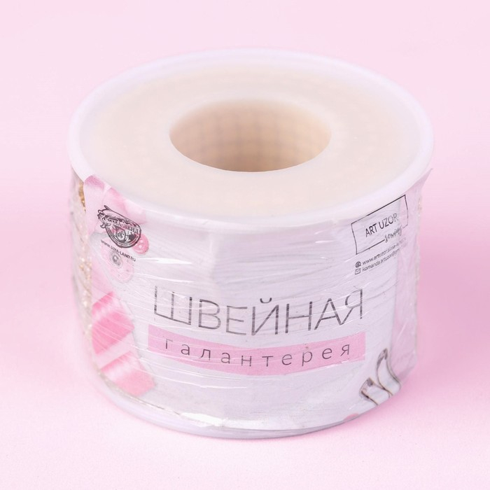 Цепь со стразами, металл, стекло, 2,5 мм, 9 &plusmn; 1 м, цвет золотой