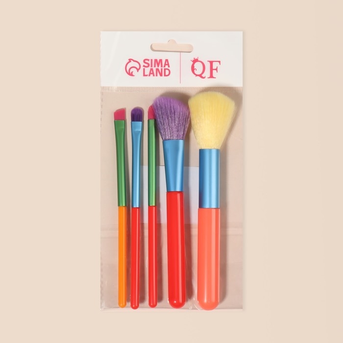 Набор кистей для макияжа &laquo;PENCIL&raquo;, 5 предметов, разноцветные
