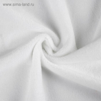 Отрез для рукоделия, плюш, цвет белый, 53 &times; 50 см