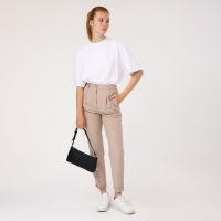 Сумка-багет на молнии, цвет чёрный