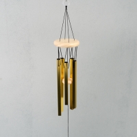 Музыка ветра металл "Квадратные трубы" 5 трубок 74 см