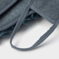 Мочалка для тела массажная Доляна &laquo;Афродита&raquo;, 69&times;8 см, цвет серый