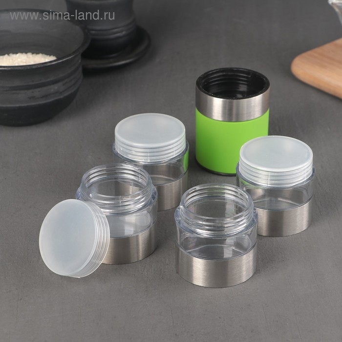 Мельница для специй &laquo;Этажи&raquo;, 21&times;5 см, керамический механизм, цвет МИКС