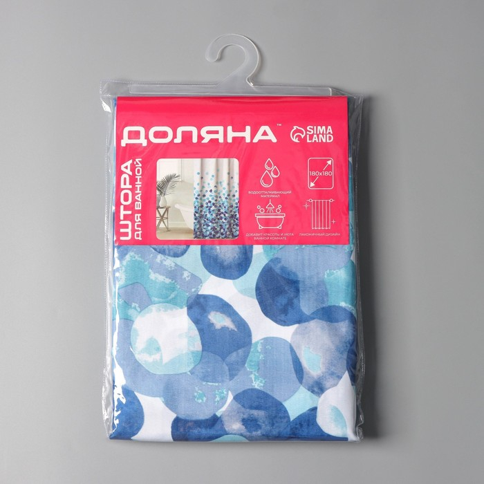 Штора для ванны Доляна &laquo;Листопад&raquo;, 180&times;180 см