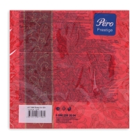 Новогодние салфетки бумажные Pero Prestige &laquo;Бордо&raquo;, 3 слоя, 33х33 см, 20 шт