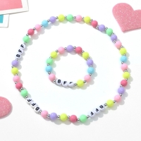 Набор детский &laquo;Выбражулька&raquo; 2 предмета: бусы, браслет, лучшие друзья, цветной