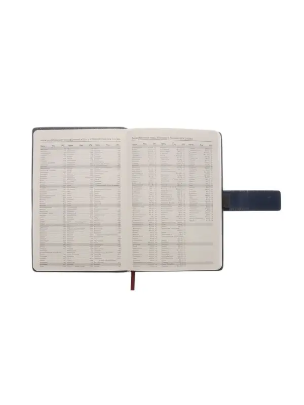 Ежедневник недатированный формат А5, с хлястиком, 128л, линия, пвх, Синий