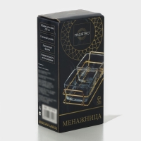 Менажница стеклянная Magistro &laquo;Званый прием&raquo;, 2 секции, 250 мл, 22,5&times;10,3&times;6 см