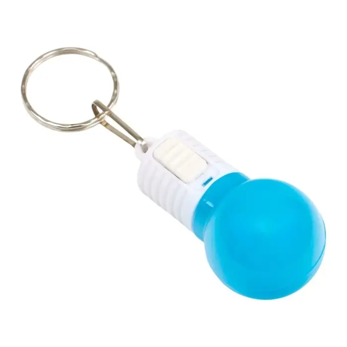 Фонарик брелок для ключей на кольце &laquo;Лампочка&raquo;, 1 режим, 2&times;AG13, 4.5&times;2.5 см, МИКС