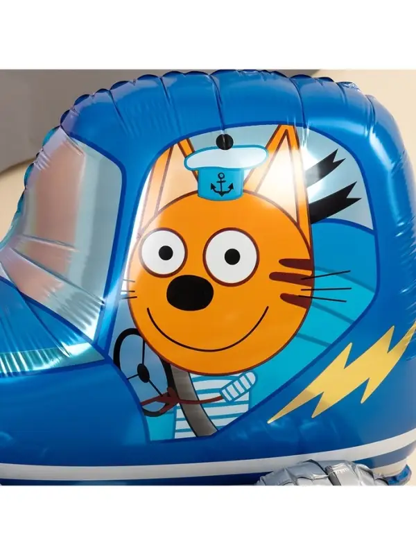 Воздушный шар фольгированный 3D 29" &laquo;Три Кота. Коржик в машине&raquo;