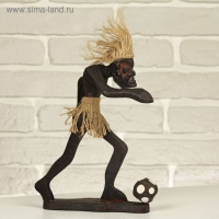 Сувенир &laquo;Абориген-футболист&raquo;, 8&times;12&times;21 см, дерево