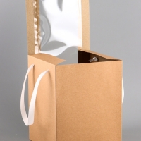 Коробка для цветов, 20 х 20 х 25 см, крафт