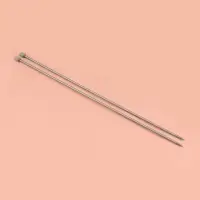 Спицы для вязания, прямые, d=3.5 мм, 35 см, 2 шт.