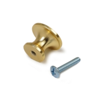 Ручка-кнопка CAPPIO RK148, d=24 мм, цвет сатиновое золото, 8 шт.