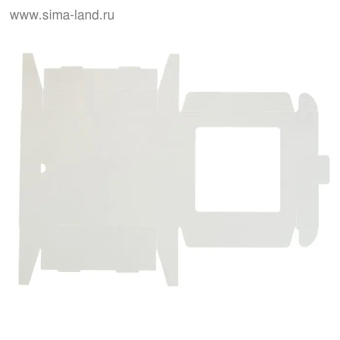 Коробка самосборная бесклеевая, 16&times;16&times;3 см