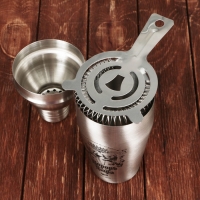 Подарочный набор барный &laquo;Король вечеринки&raquo;: 5 предметов, карточки с рецептами