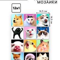 Алмазная мозаика 12 в 1 &laquo;Мемы&raquo;, 14,5 х 14,5 см