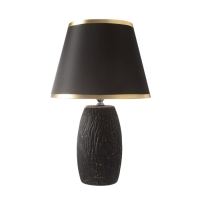 Лампа настольная "Клойд" 1х40Вт Е27 черный/золото 25х25х40см