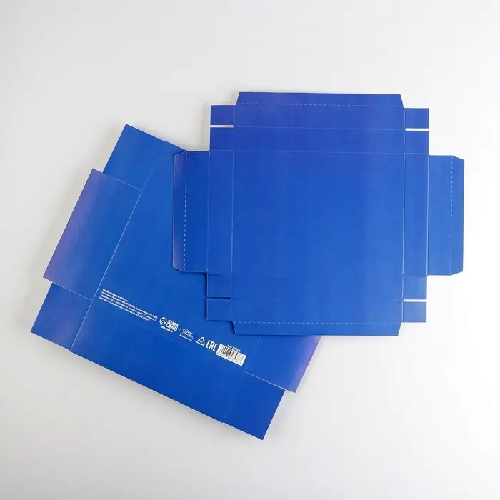 Коробка подарочная складная, упаковка, &laquo;Синяя&raquo;, 21 х 15 х 7 см