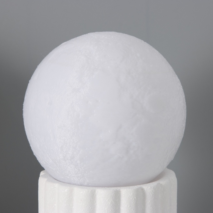 Лампа настольная "Луна"LED 1х40Вт Е27 белый 12х12х21см