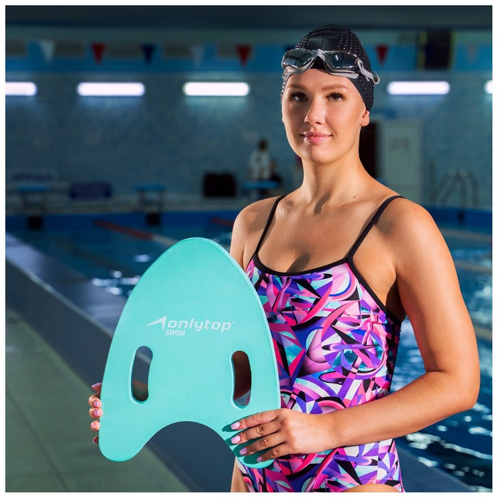 Доска для плавания ONLYTOP &laquo;Рыбка&raquo;, 39х30,5х4 см, цвета МИКС